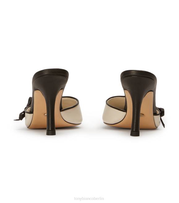 niedrige Absätze| de Tony Bianco Frauen Shirley-Heels Knochen/Schwarz 4624246